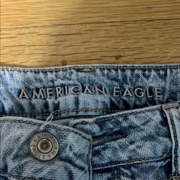 American Eagle Outfitters Blue Boyfriend Jeans Distressed Casual - Picture 4 of 6
